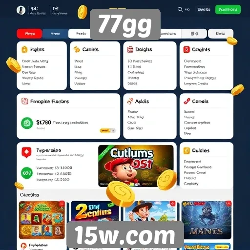 Exploração das funcionalidades do site de jogos 77gg